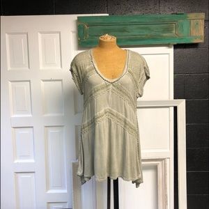 Knox Rose Short Sleeve Trapeze Swing Top